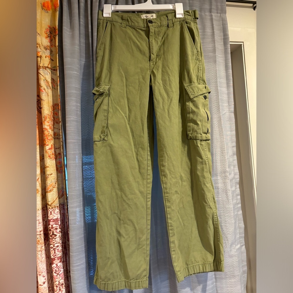 Olive green Madewell Cargo Pants Size 26